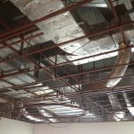 Ulker Arena-Turkcell-Lounge_alçıpan tavaniçi havalandırma kanalları montaj aşaması-13